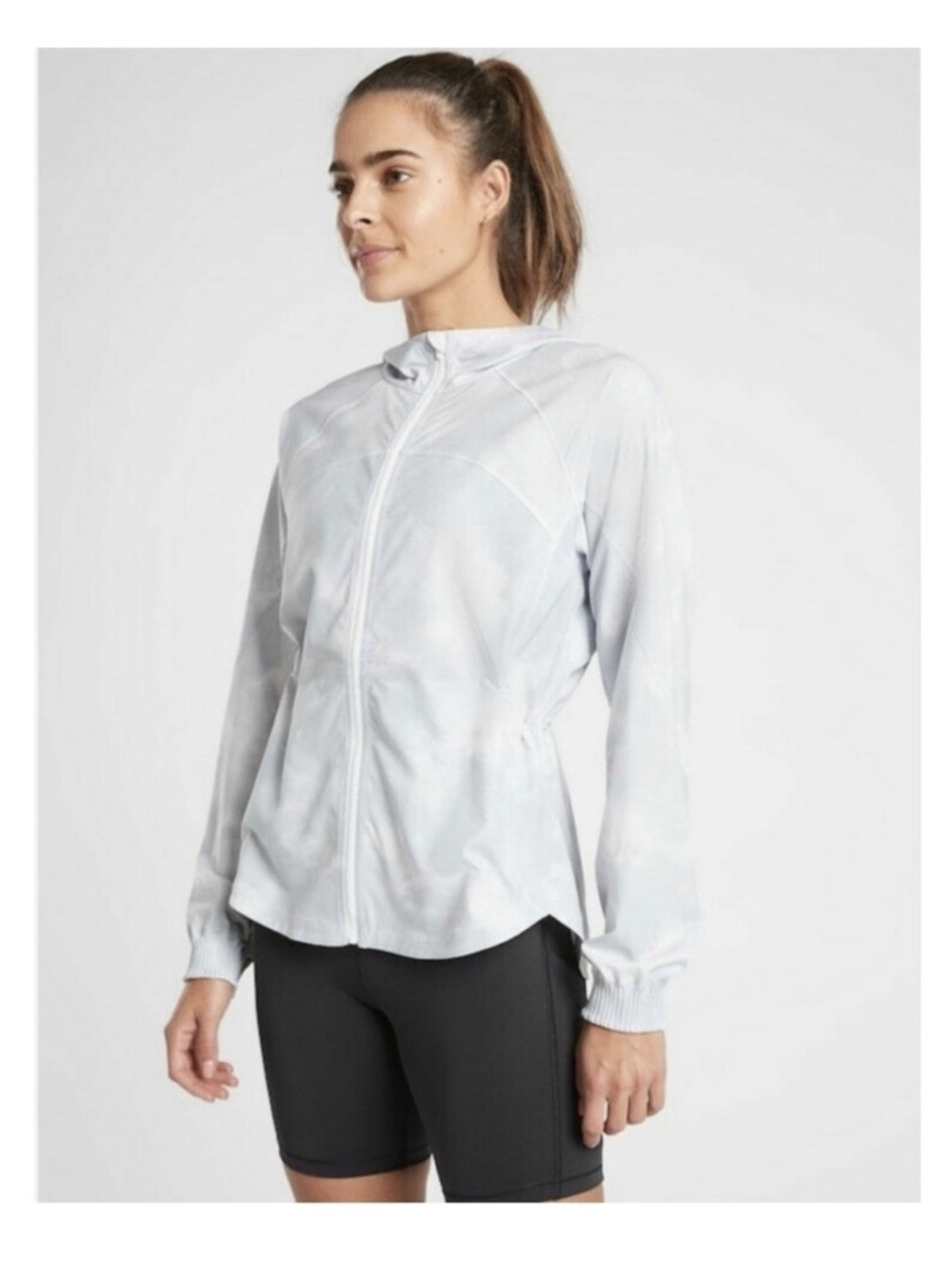 euc athleta racer running jacket